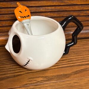 2015 Jack Skellington mug with proclaim pumpkin spoon, NWT